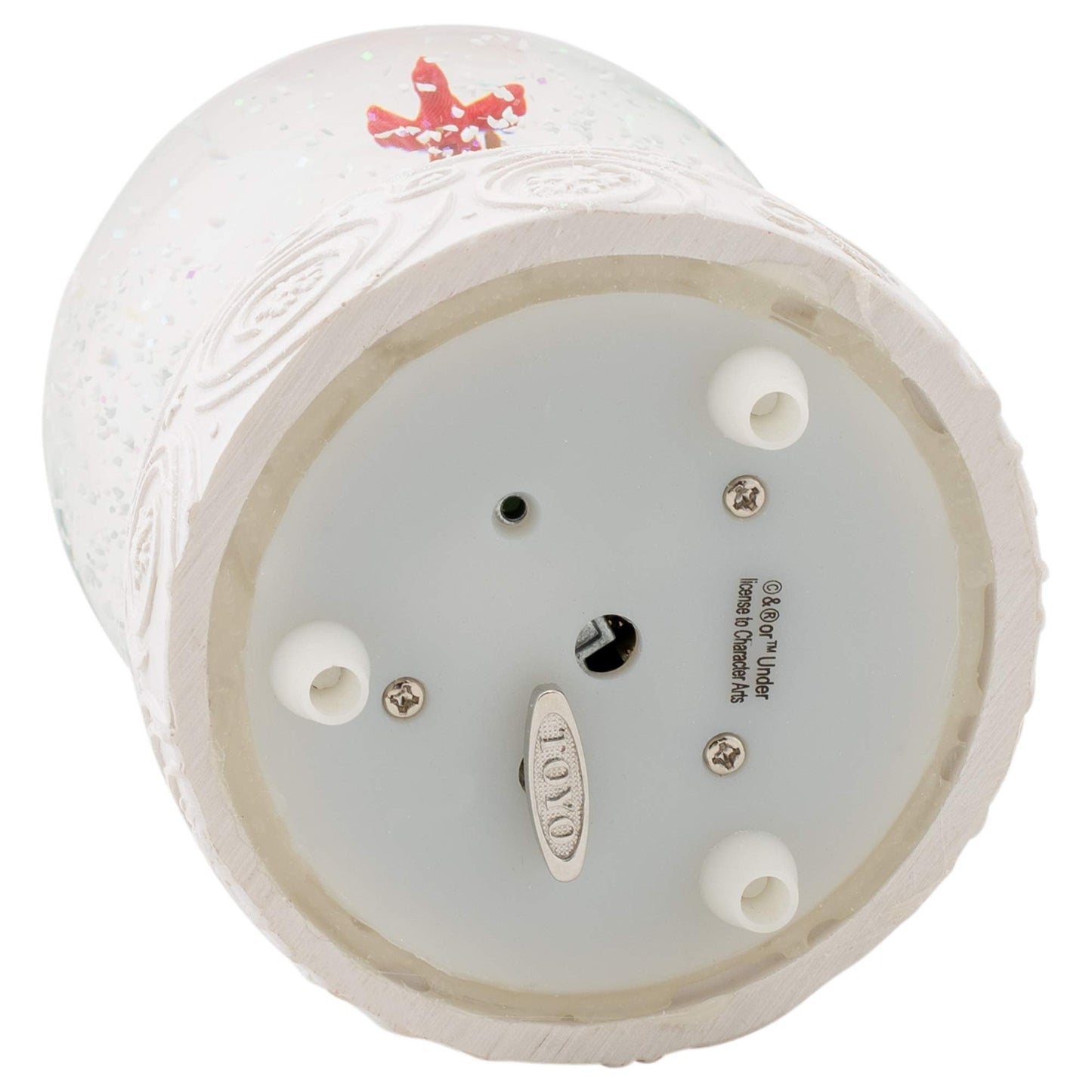 Roman Mus 6" Rudolph&Clarice Dome Glitterdome 100MM W/U