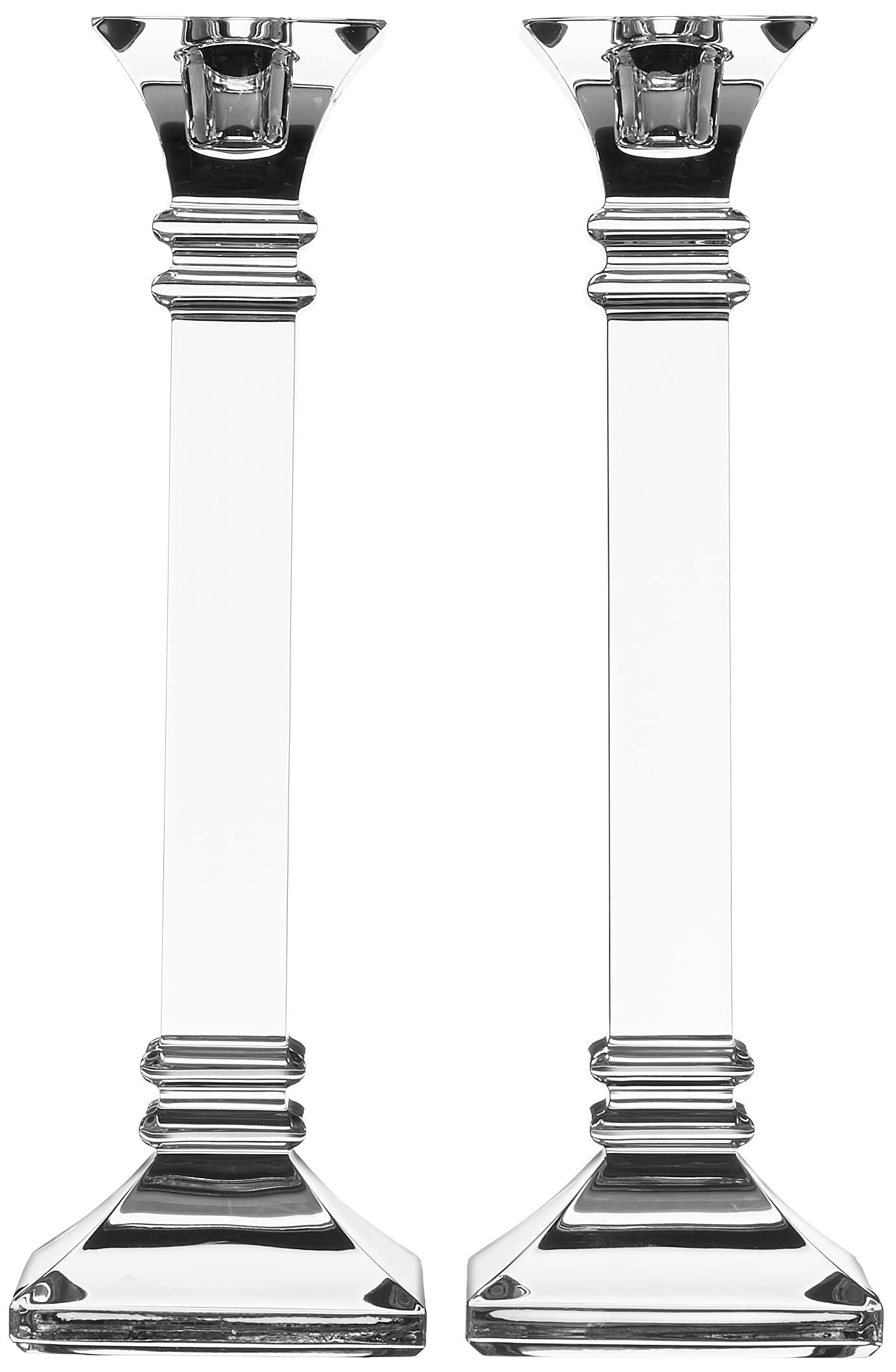 Marquis by Waterford Treviso Pair Candlestick, 10", Clear
