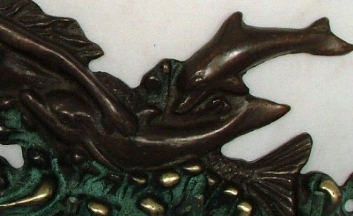 Tropical Nautical Brass Mermaid Dolphin Wall Hook Decor