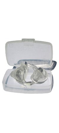 Doc's ProPlugs - Preformed Protective Vented Earplugs (Pair) Clear with Leash-Medium-Small