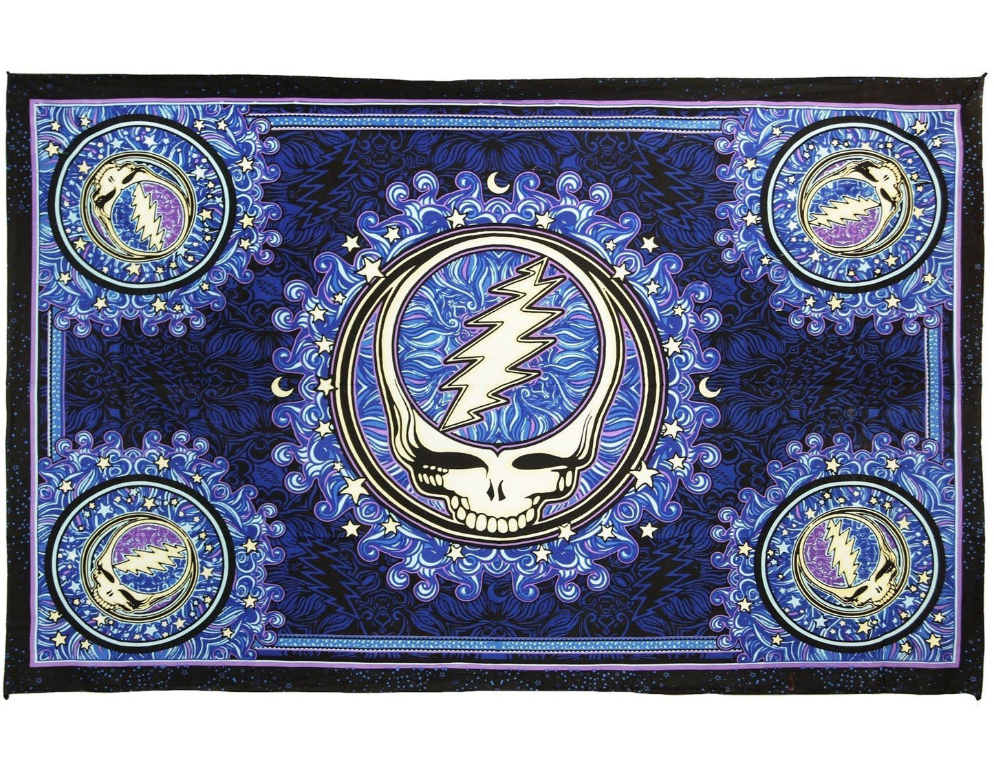Sunshine Joy Grateful Dead Steal Your Face Tapestry Dan Morris Wall Art 60x90 Inches