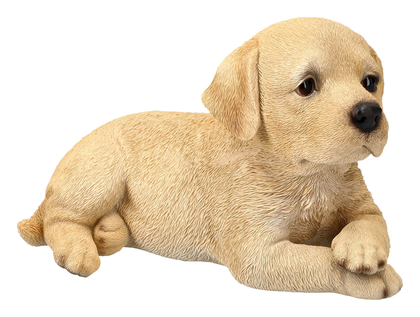Pacific Trading Labrador Puppy Lying Down Figurine 7.8 Inch Brown
