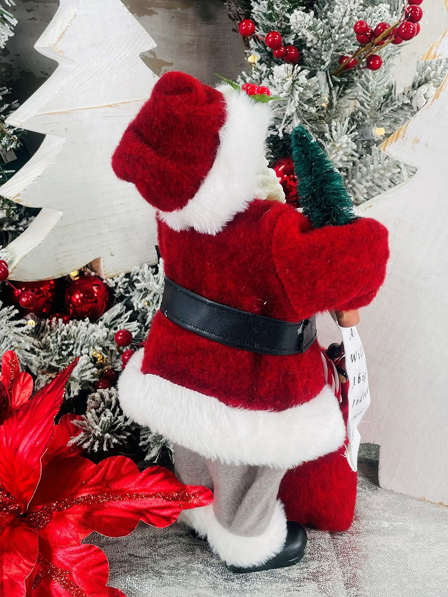 Santa's Workshop 12" Alabama University Santa, Red, (ALC031)