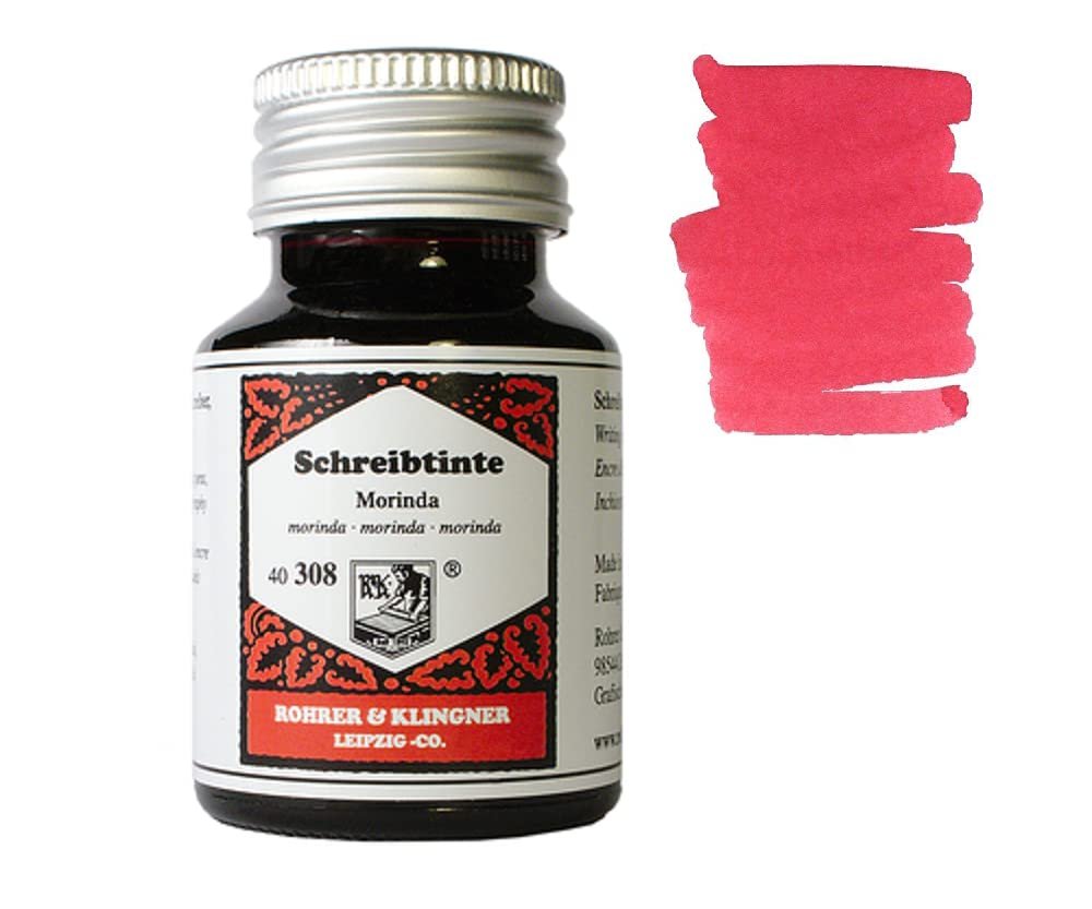 Rohrer & Klingner - 50ml Bottles Fountain Pen Ink Set - 3 x Bottles - Salix & Alt Goldgrün & Morinda