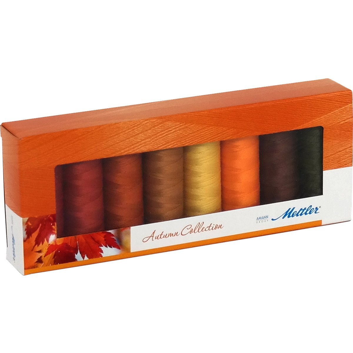Mettler SFC8AUTUMN-KIT Silk Finish Cotton Thread Gift Pack 8/Pkg-Autumn, Assorted