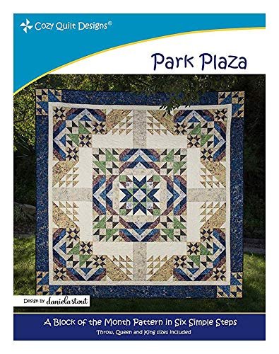 Cozy Quilt Design Block of The Month Quilt Pattern - Park Plaza (Includes Three Project Sizes)