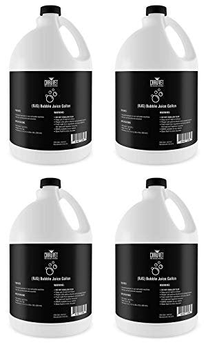 (4) Chauvet DJ BJG Gallon Bubble Fluid Juice for Hurricane Bubble Haze+Bubble Machines
