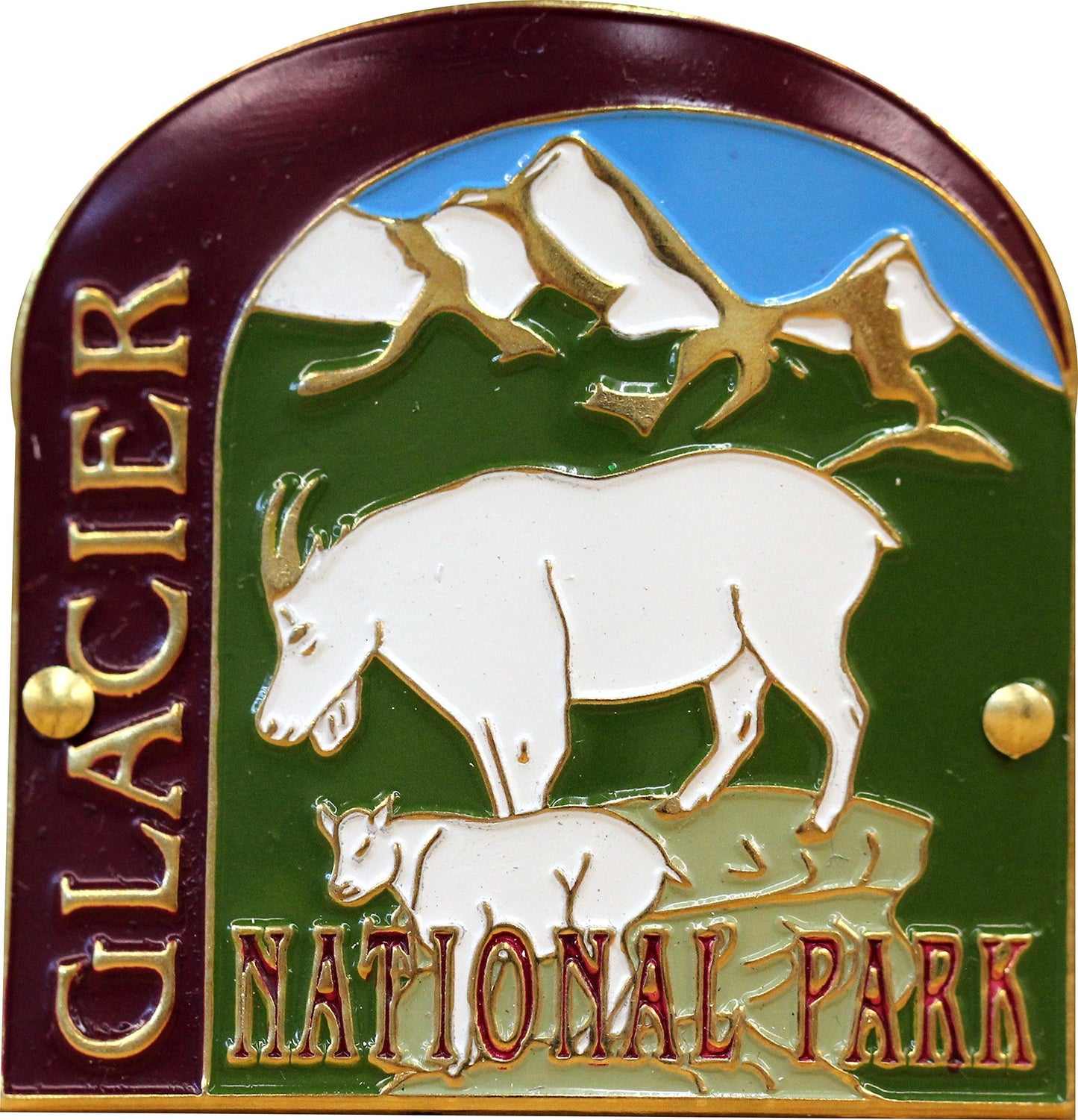 Glacier National Park - Hiking Stick Medallion