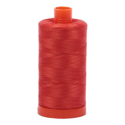 Aurifil Mako Cotton Thread Solid 50wt 1422yds Red Orange