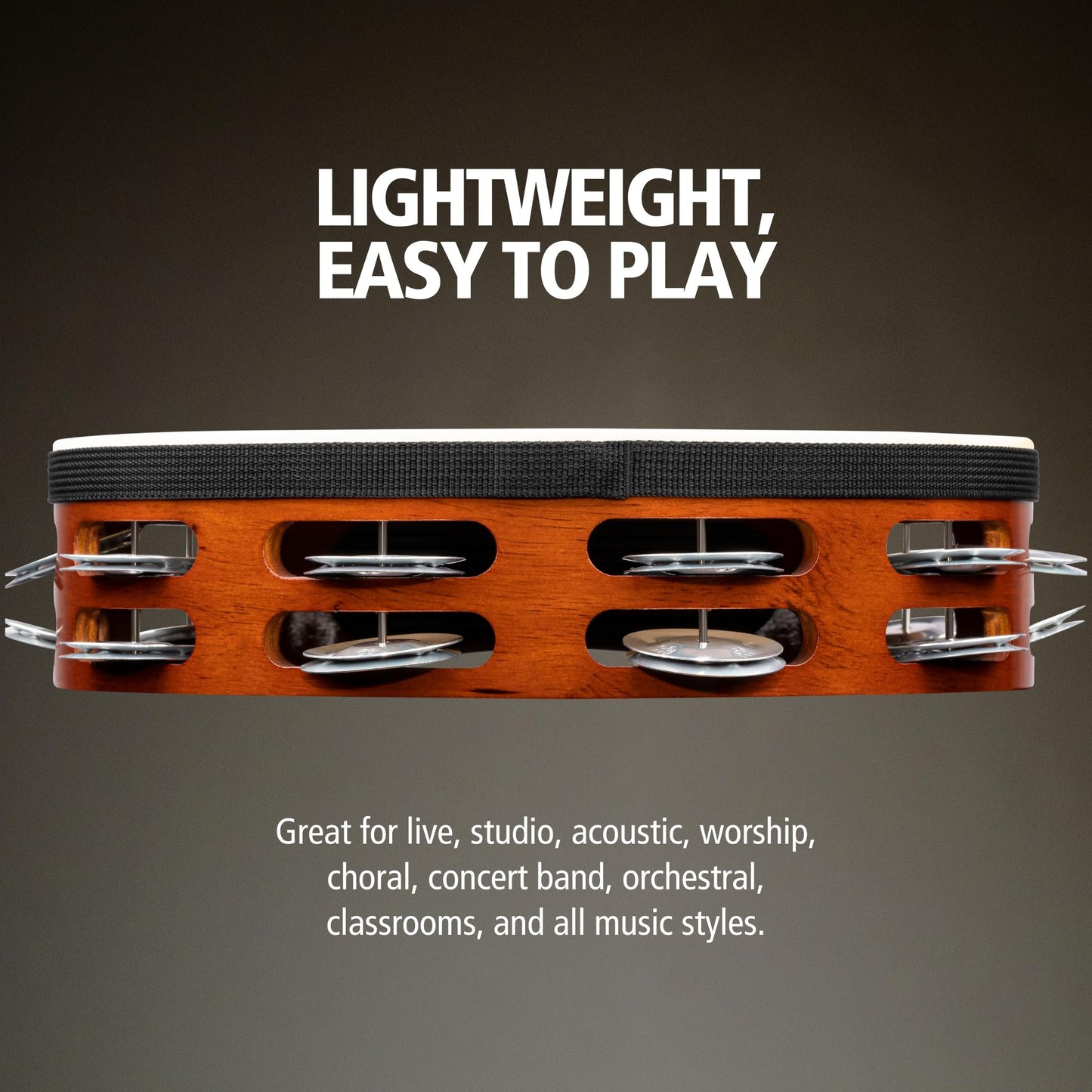 Traditional Aluminum Jingle Tambourine