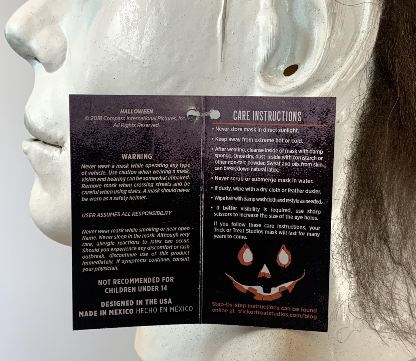 Trick Or Treat Studios Halloween 1978 Michael Myers Mask