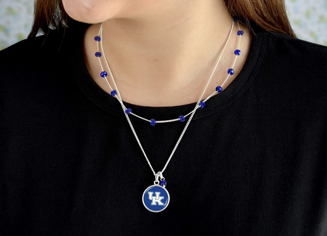 From the Heart Kentucky Wildcats Ivy Necklace Silver Chain Jewelry Gift UK