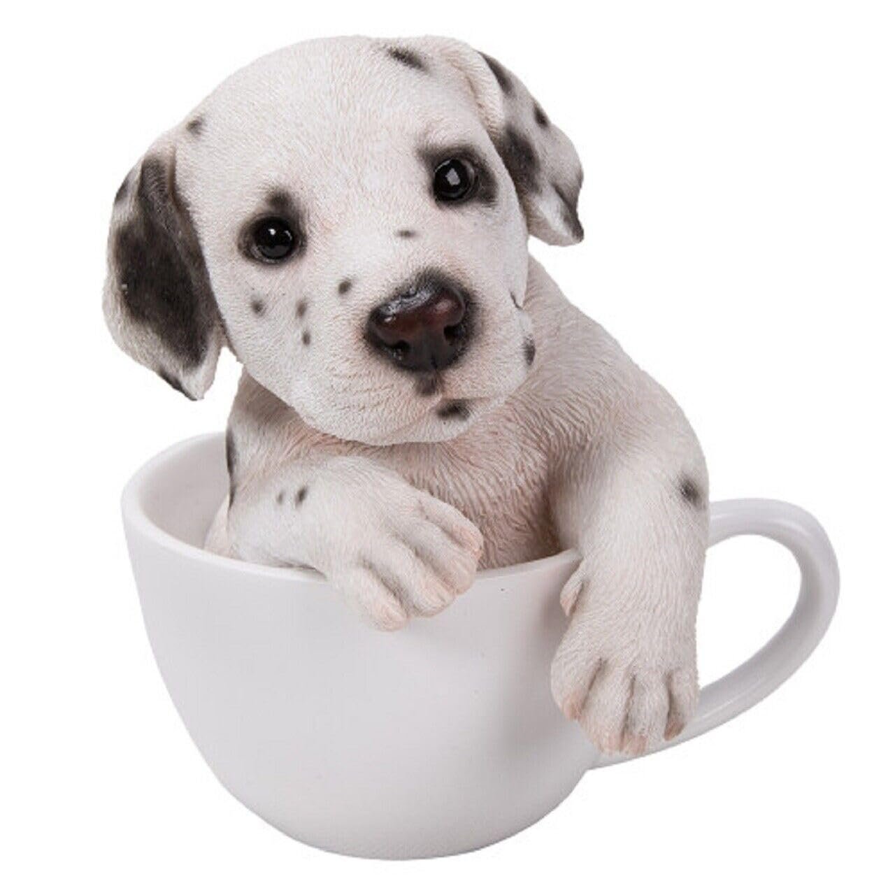 Pacific Trading Dalmatian Teacup Pups Figurine 6 Inch Black and White