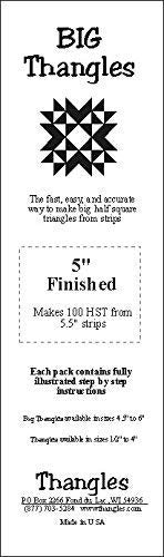 SPPRANDOM Thangles 5.0" Quilting Template: Half Square Triangle Tool