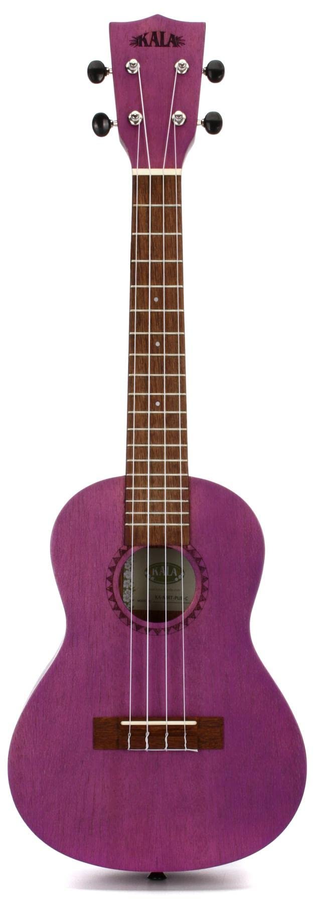 Kala Brand Music Co. Watercolor Meranti Collection, 4-String Ukulele, Right, Purple, Concert (KA-MRT-PUR-C)