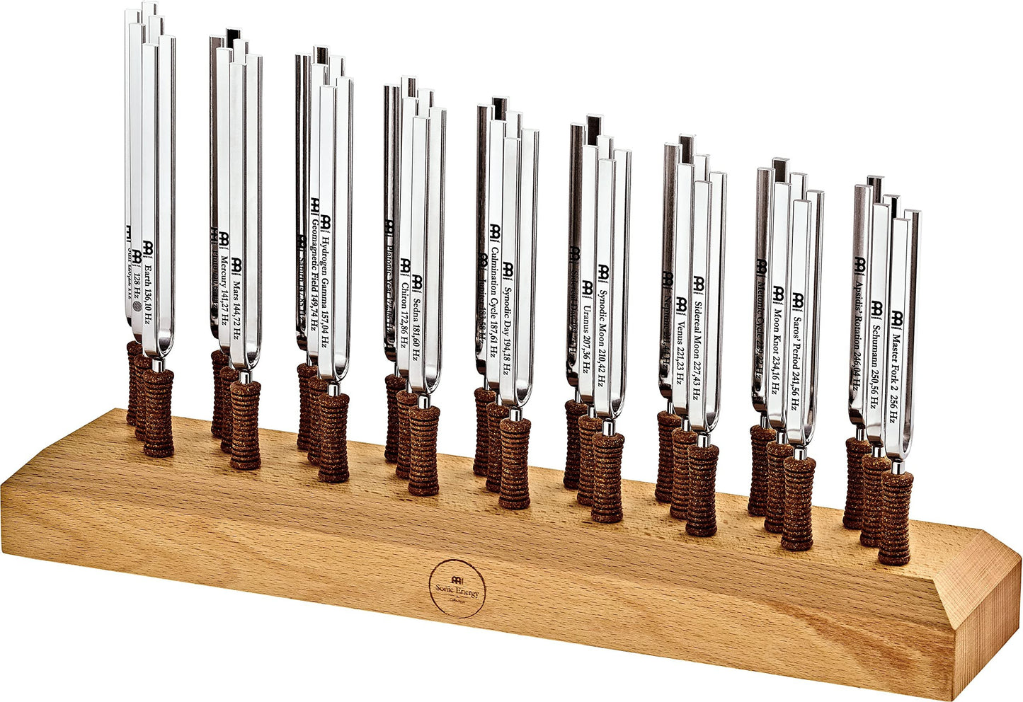 Standard Planetary Tuning Fork Holder (Holds 27 Pieces) — MADE IN EUROPE — For Meditation, Sound Healing and Yoga, Beech Wood