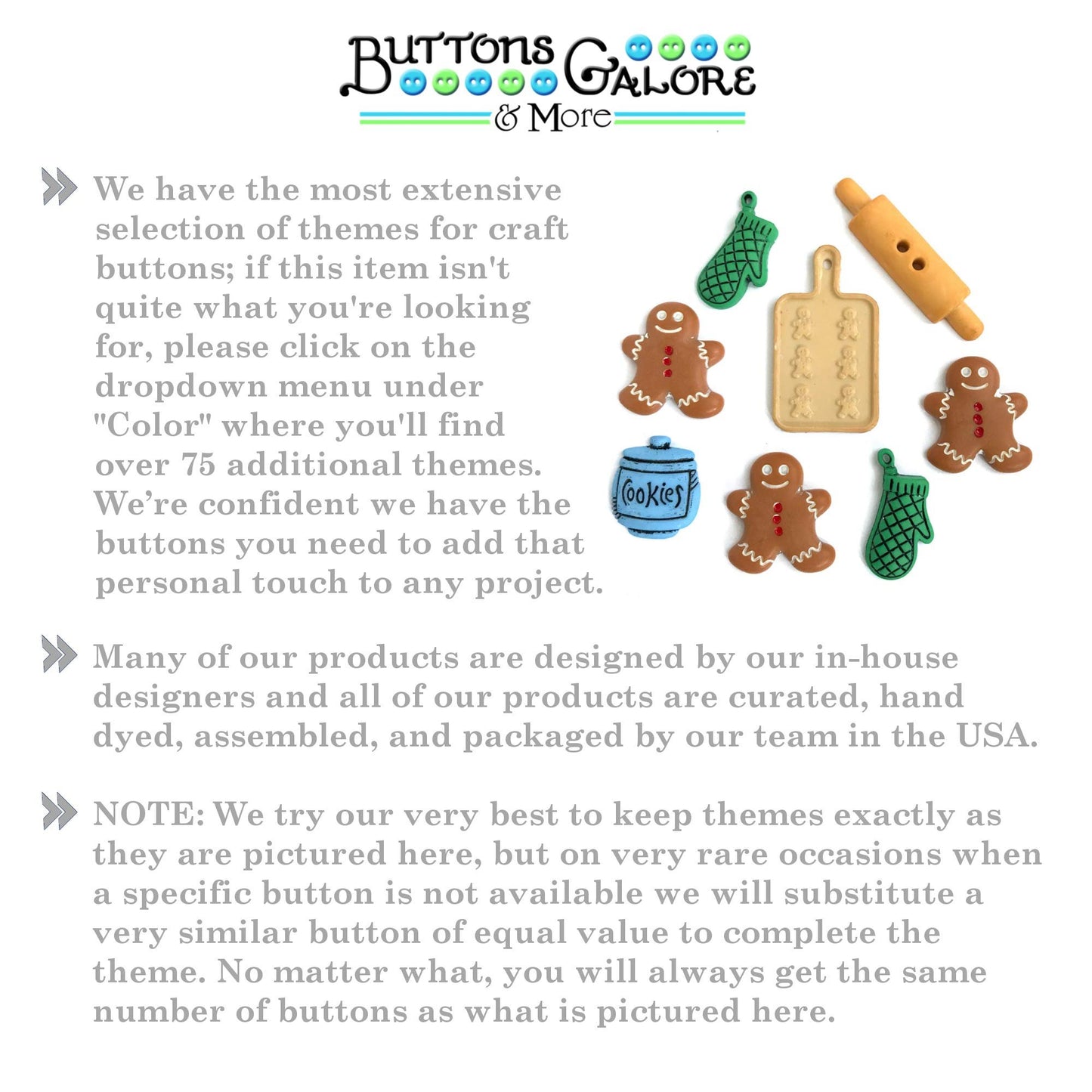 Buttons Galore and More Collection of Novelty Buttons and Embellishments Based on A Variety of Themes, Holidays, and Seasons for DIY Crafts, Scrapbooking, Sewing, Cardmaking and Other Projects