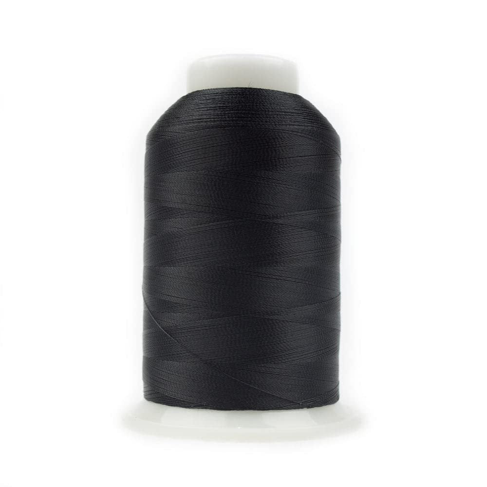 WonderFil Specialty Threads DecoBob Black, 2-ply Cottonized Polyester, 80wt