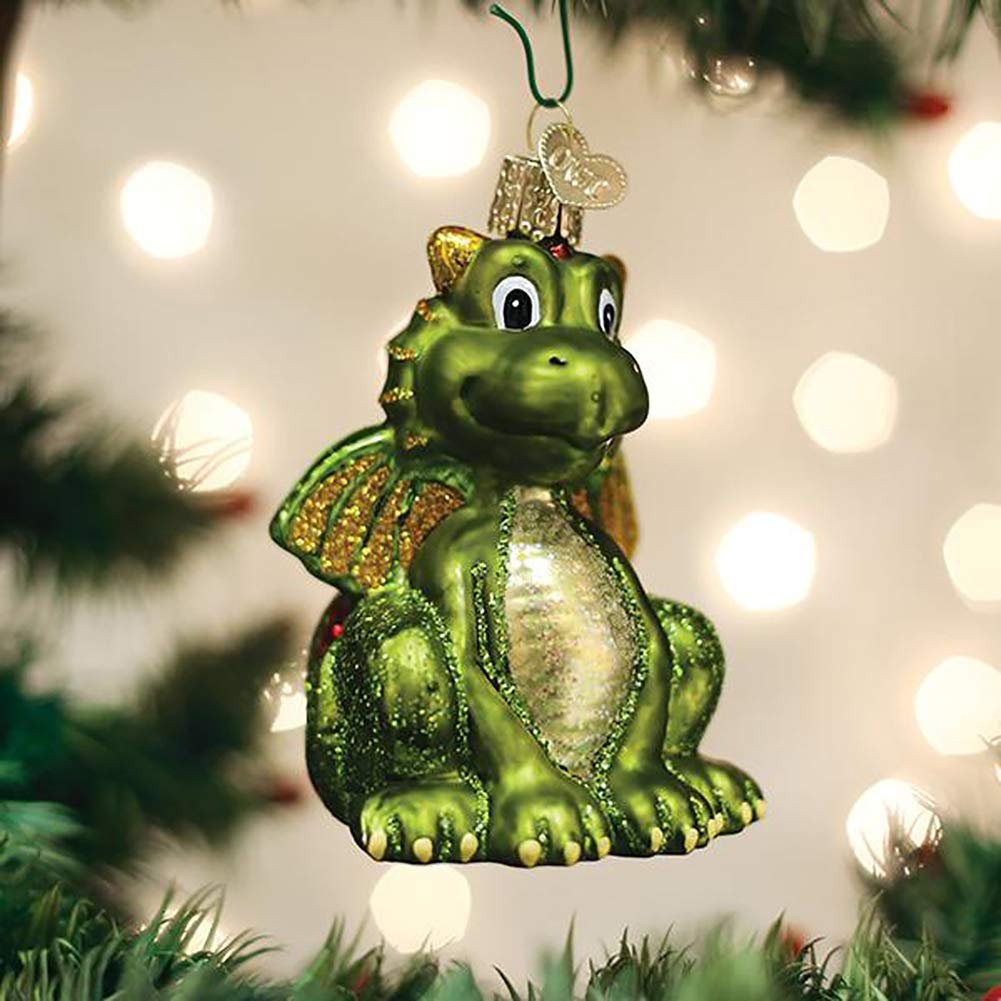 Old World Christmas Ornaments Little Dragon Glass Blown Ornaments for Christmas Tree