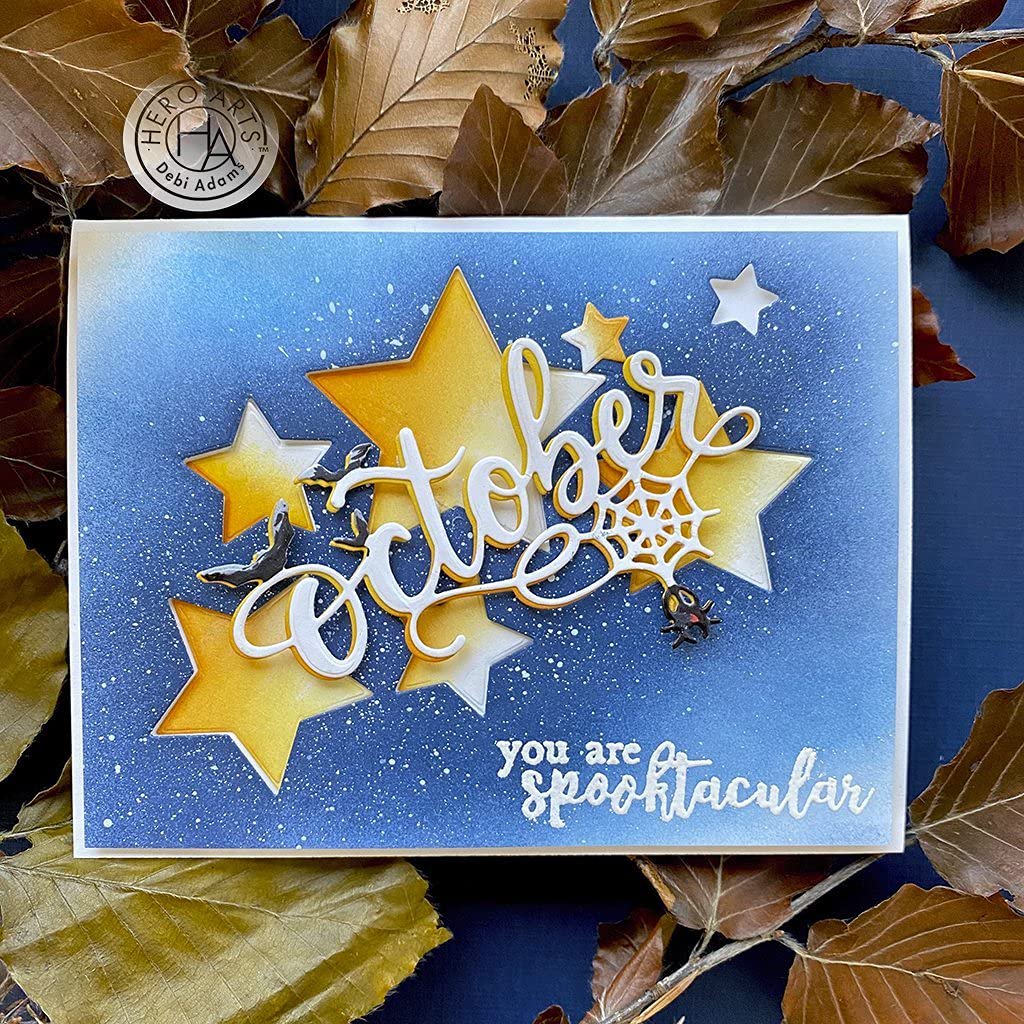 Hero Arts DI821 5-Point Stars Infinity Dies Steel Die Set