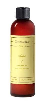 Aromatique Sorbet Fragrance Diffuser Oil Refill - Aromatherapy, Scented Air Freshener Deodorizer Oil, Scented Refill for Home, Kitchen, Living Room Home Decor Lemon, Grapefruit, Lime, Musk Notes 4oz