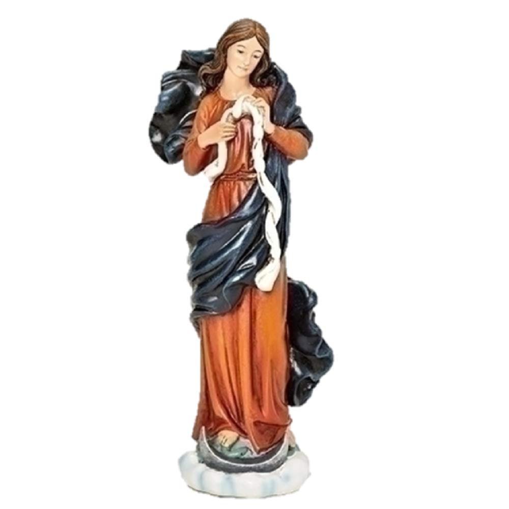 Roman Joseph's Studio Inc.. Mary Undoer of Knots Figure on Base, for 6" Scale Renaissance Collection, 6.75" H, Resin and Stone, Religious Gift, Decoration