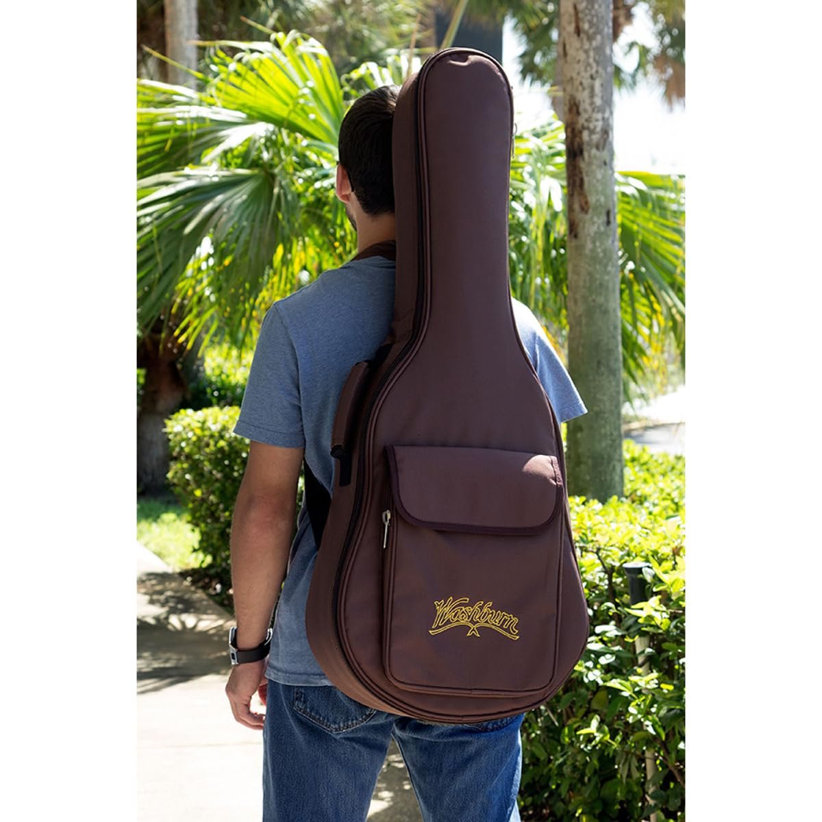 Washburn Apprentice G-Mini 5 with Gig Bag, Acoustic Guitar, Natural