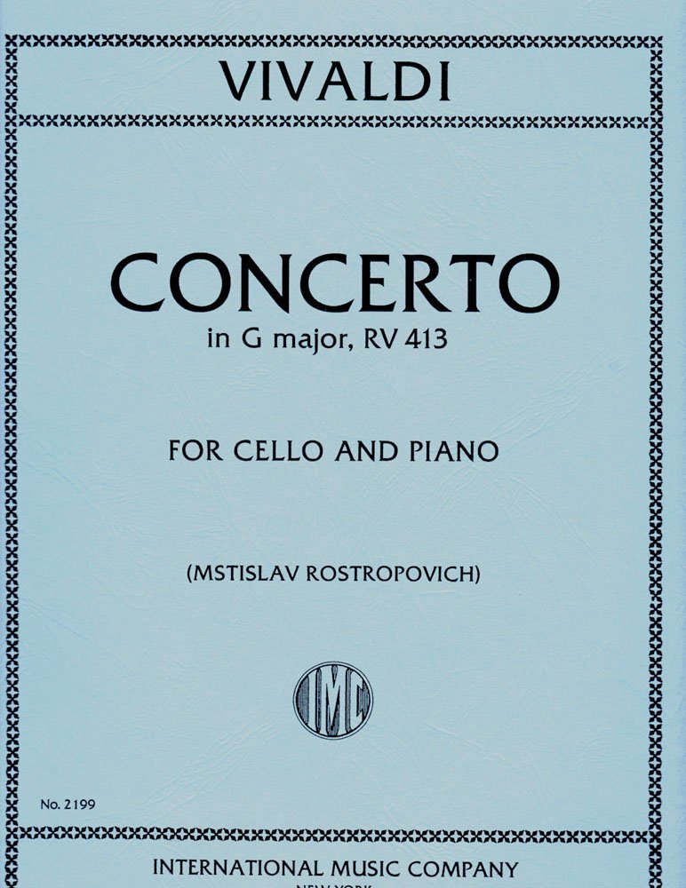 Concerto in G Major, RV. 413 for Cello (IMC2199)