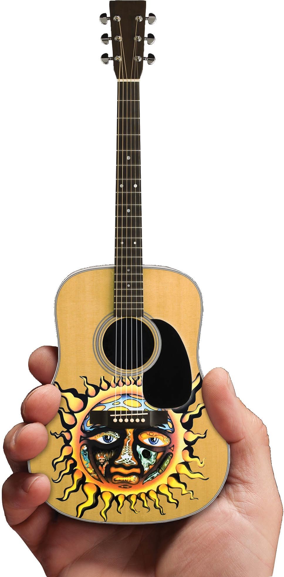 Iconic Concepts Iconic Sublime Large Sun Face Mini Replica Acoustic Guitar (2M-S09-5006)