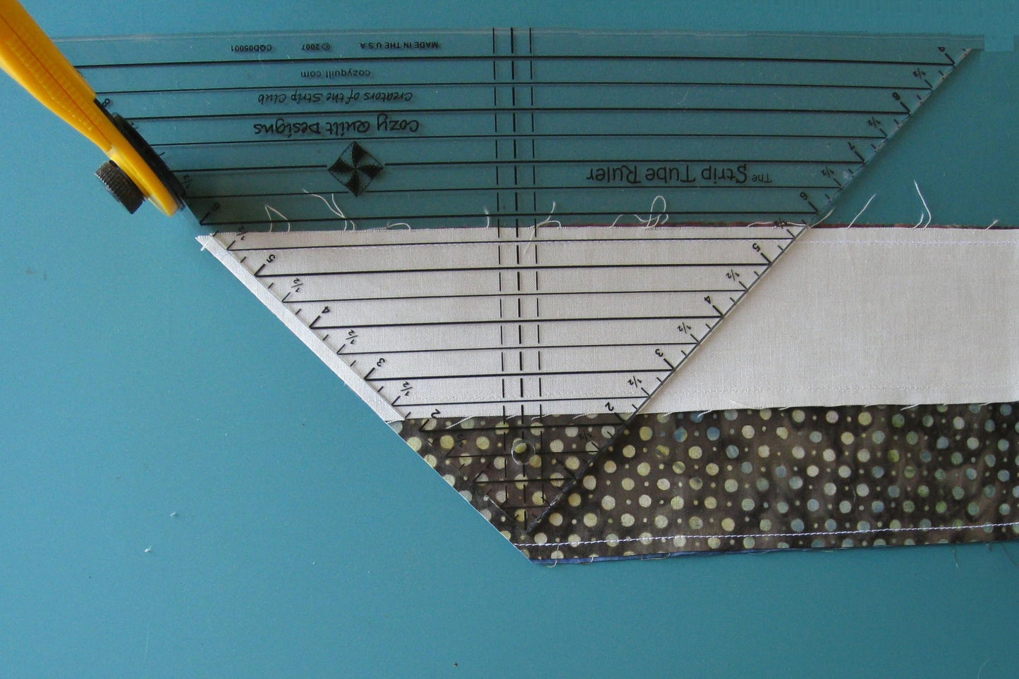 Strip Tube Ruler™ - 9.5" x 9.5" x 13.25" Top-Selling Quilting Tool for Perfect Half Square Triangles