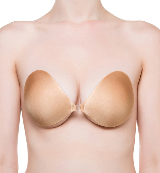 NuBra SE998 Seamless Push Up Strapless Bra (Tan, A)
