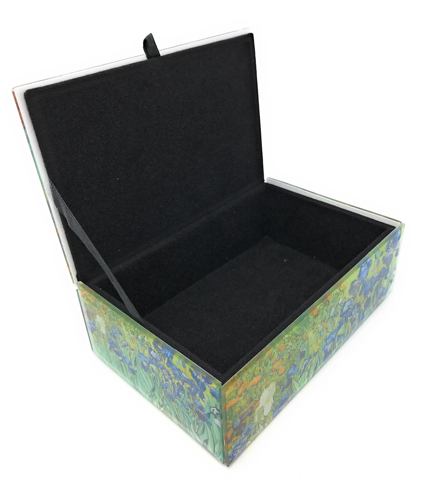 Vincent Van Gogh Glass Jewelry Keepsake Box (Iris)
