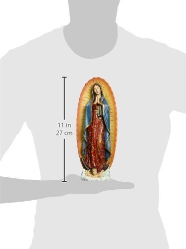 Joseph's Studio by Roman - Our Lady of Guadalupe Figure on Base, 10" Scale Renaissance Collection, 11.25" H, Resin and Stone, Religious Gift, Decoration