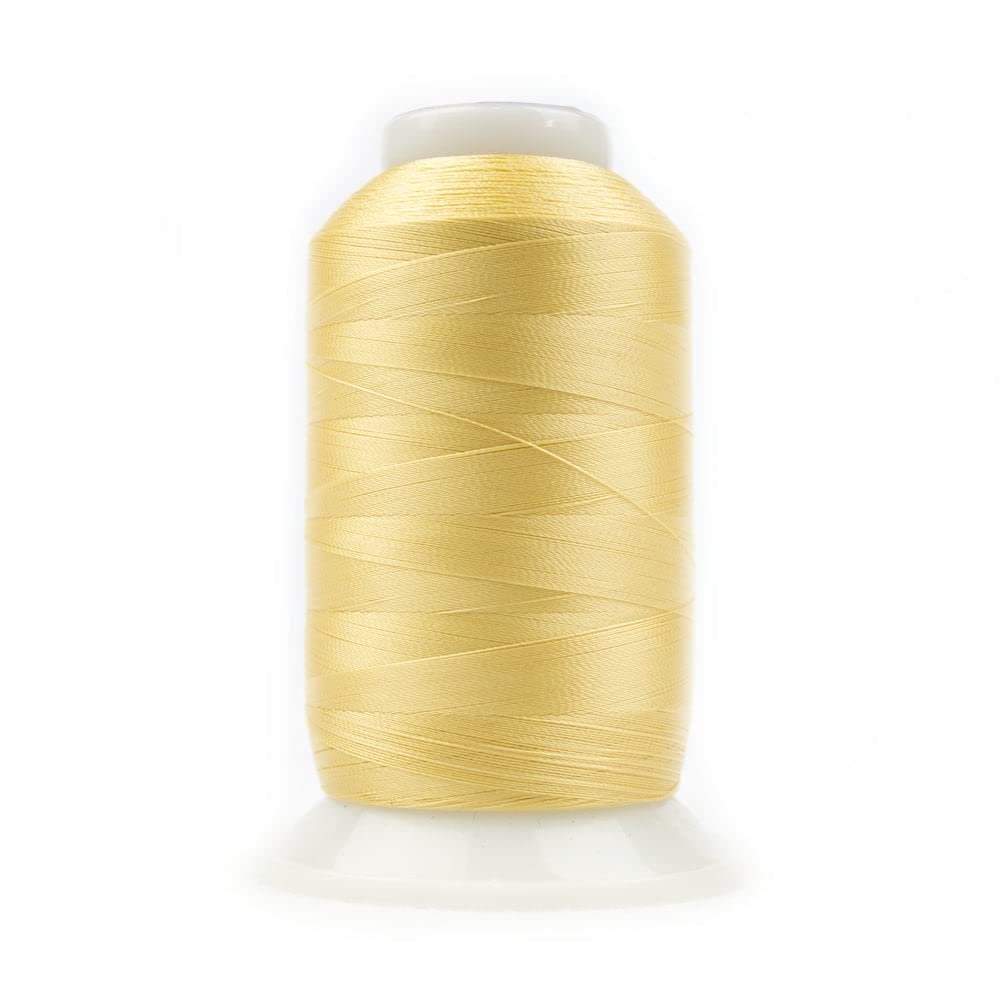 WonderFil Specialty Threads DecoBob Soft Gold #138, 2-ply Cottonized Polyester, 80wt