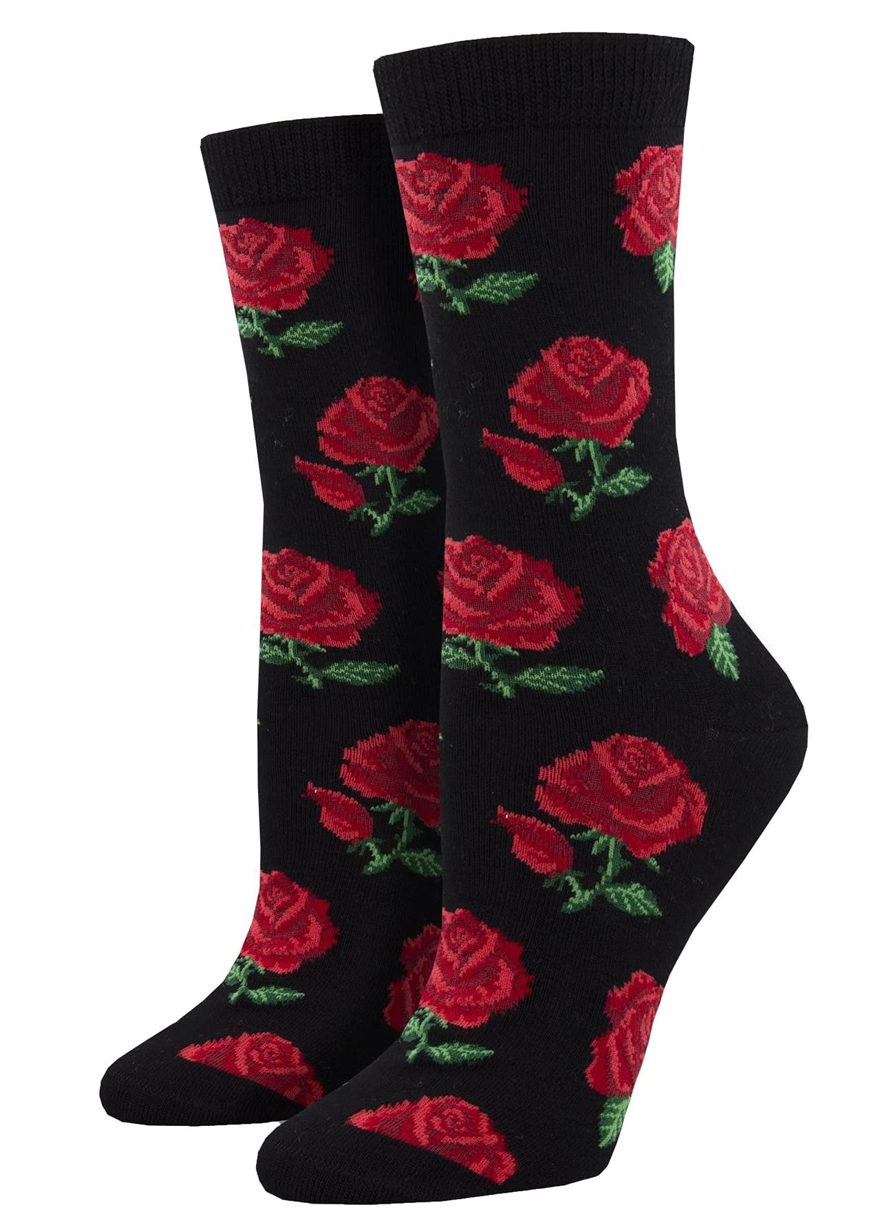 Socksmith Rosy Toes Socks Black Size 9-11, 1 EA