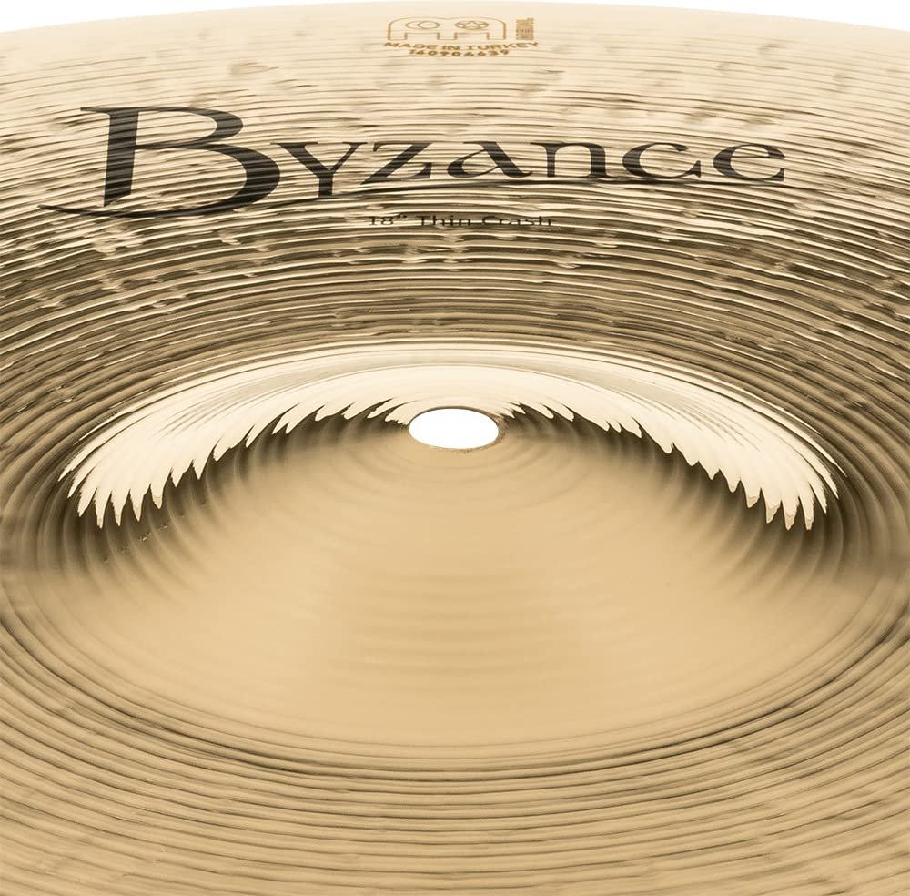 Meinl Cymbals B18TC-B Byzance 18-Inch Brilliant Thin Crash Cymbal (VIDEO)