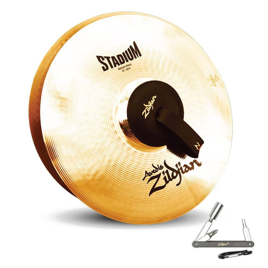 ZILDJIAN A0469 16" STADIUM SERIES MEDIUM SINGLE CYMBAL WITH MID TO HIGH PITCH With ZKEY