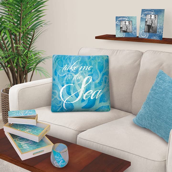 Tropical Island Coastal Wood Jewelry Trinket Box Take Me to the Sea