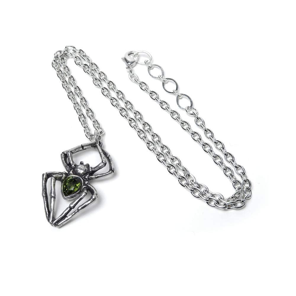 Alchemy Gothic Emerald Spiderling Pendant
