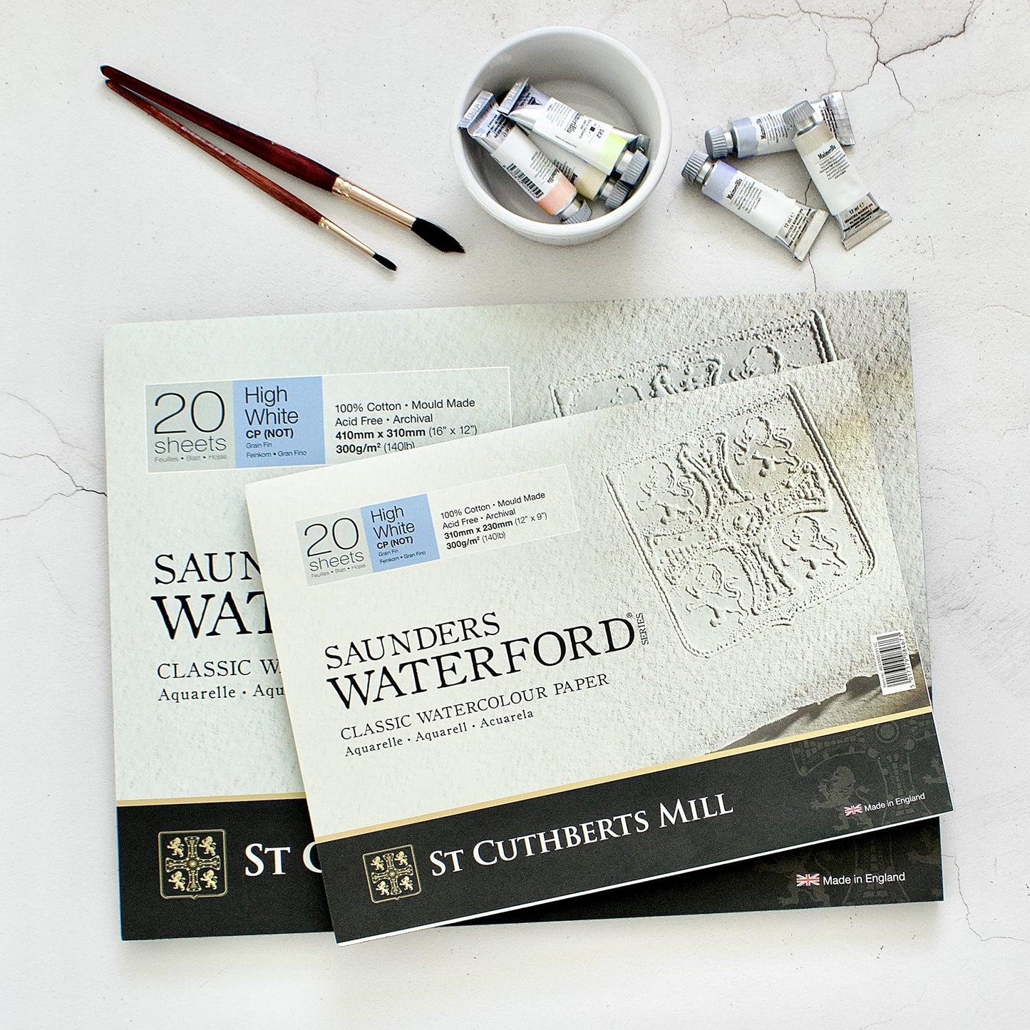 Saunders Waterford Watercolor Block 300gsm 140lb ColdPress, 20 Sheets
