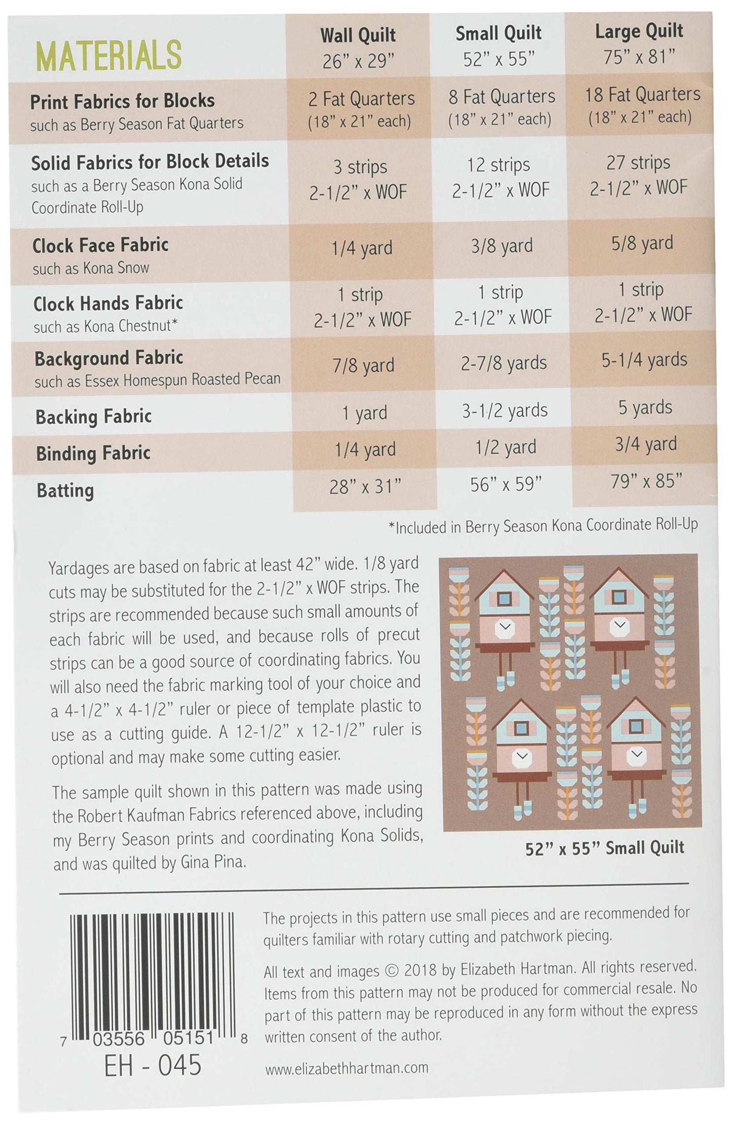 Elizabeth Hartman Cuckoo Ptrn