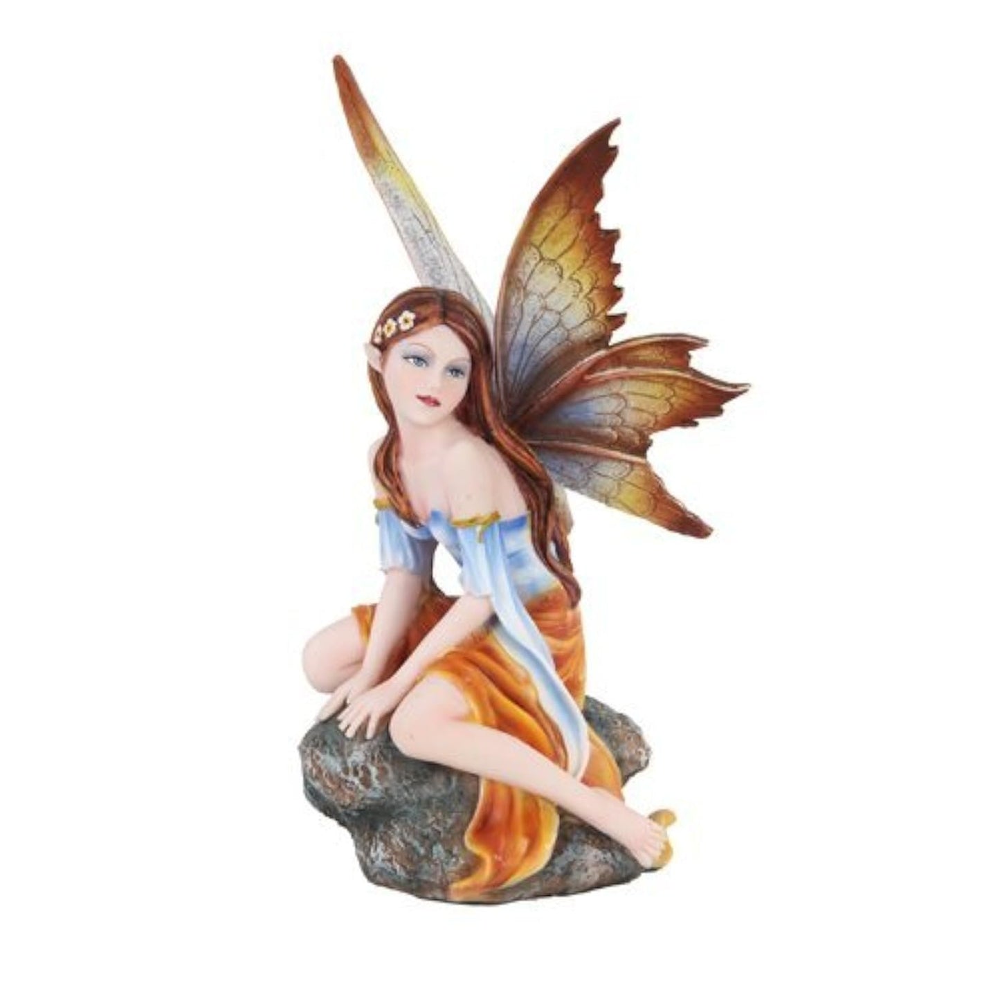 Pacific Giftware 6" H Golden Fairy Fantasy Art Sculpture- Fairyland Collection