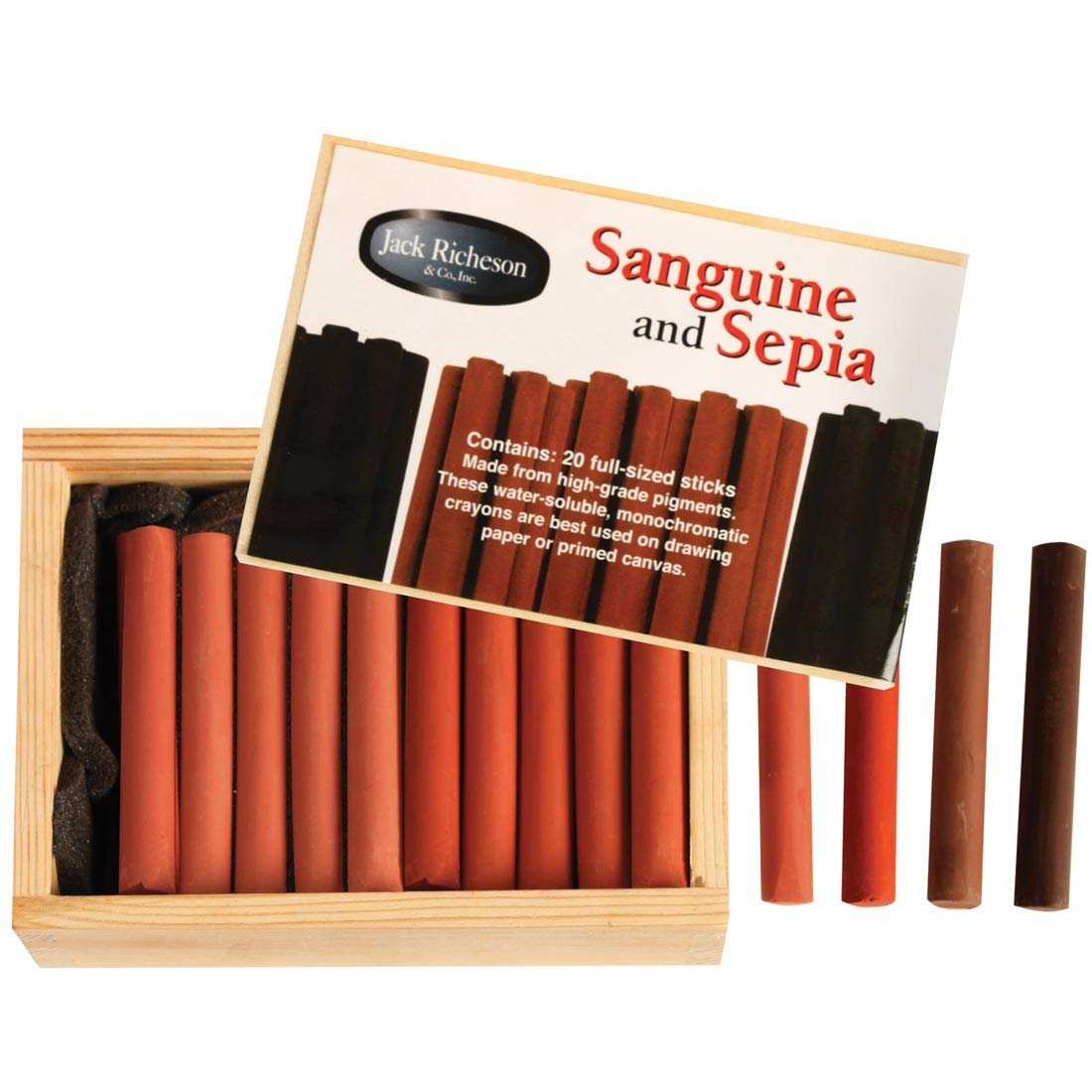 Jack Richeson 19411 Yarka Sanguine & Sepia Box Set
