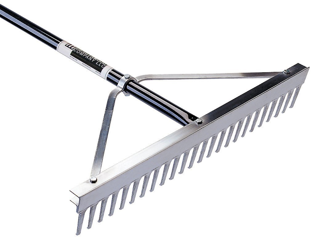 Landscape Rake, 48 Tine, 24 in Blade Size