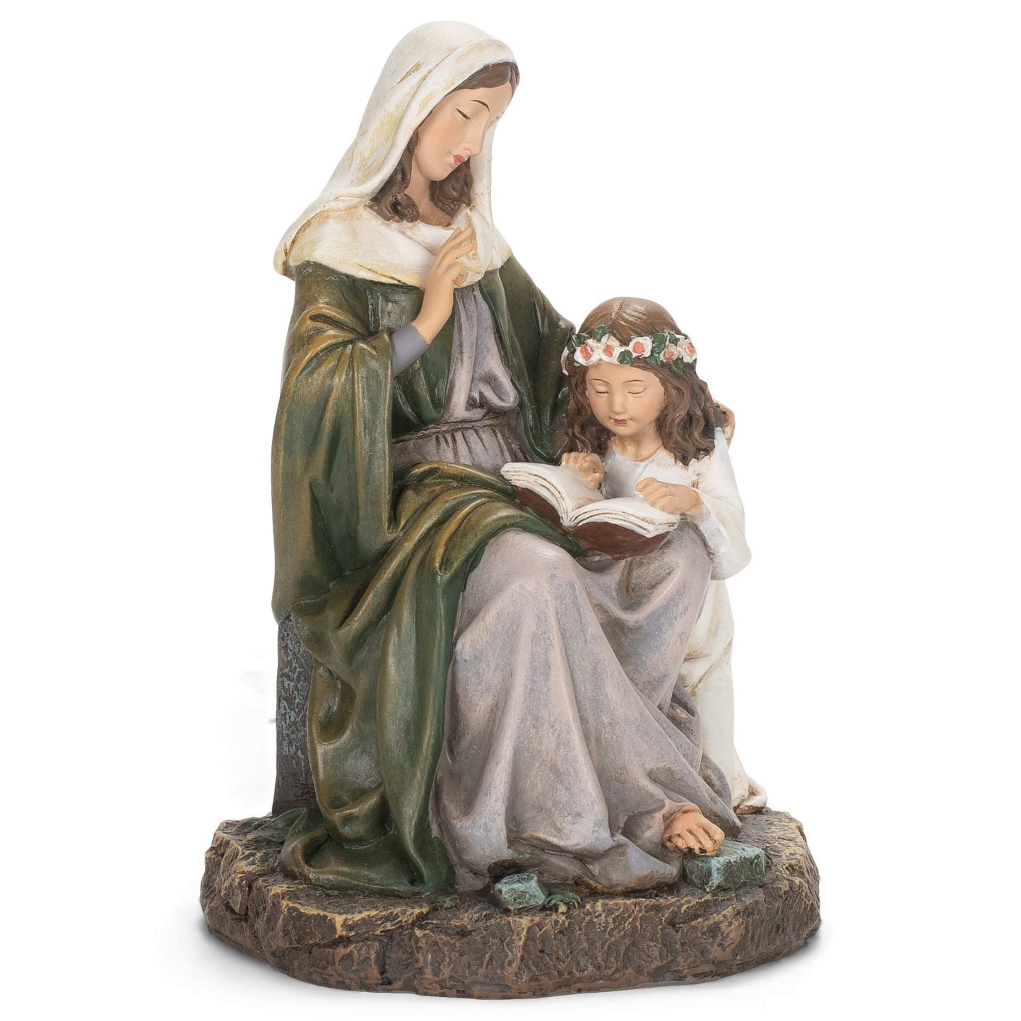 Joseph's Studio by Roman – 7" St. Anne Figurine, Religious Home Décor Statue, Devotional Gift for Prayer & Inspiration