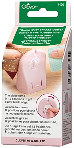 Clover Needlecraft Inc. Quick Cut Thread Cutter Notion, Pink