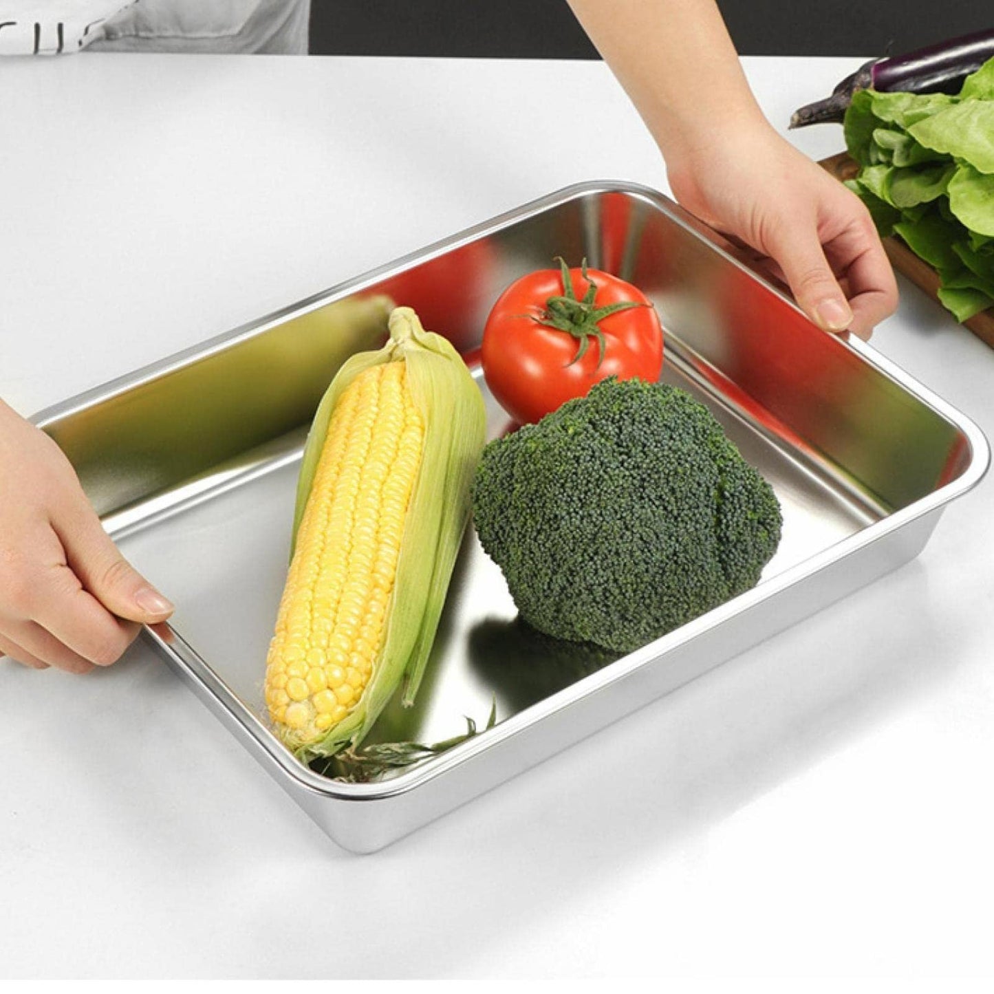 Libertyware 18 X 13 Jelly Roll Half Size Cookie Sheet Pan and Cover