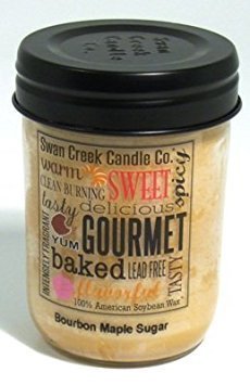 Swan Creek 12 Ounce, 75 Hour 100% Soybean Candle "Bourbon Maple Sugar"