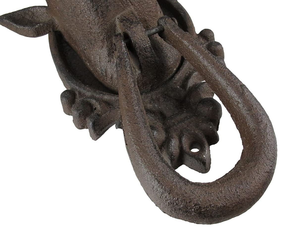 Antiqued Finish 8 Point Buck Deer Door Knocker