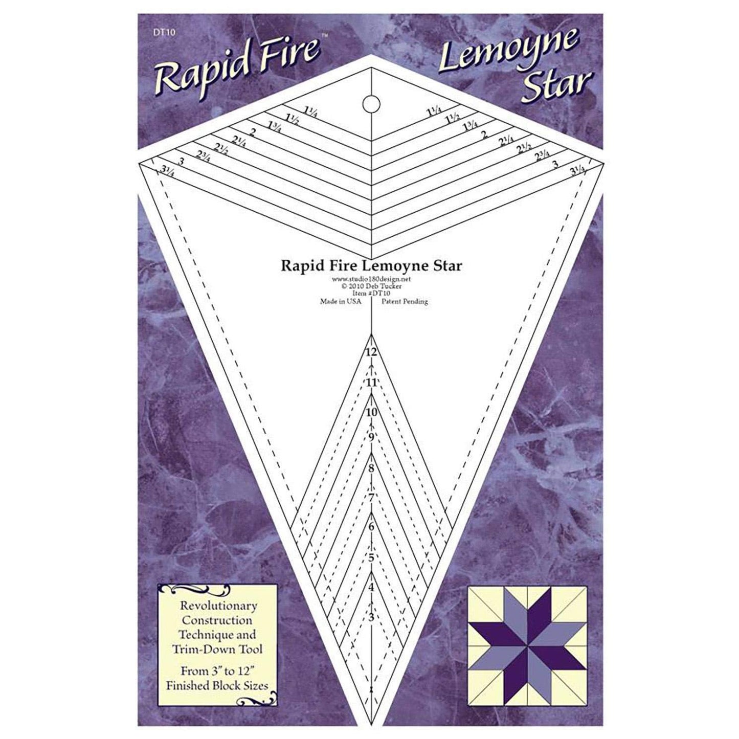Rapid Fire LeMoyne Star Ruler by Studio 180 Design